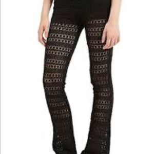 Crochet flare pants